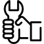 Wrench service icon
